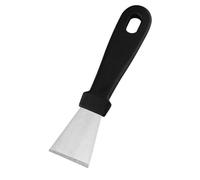 Haofy Spatule de Cuisine en Acier Inoxydable, Dissolvant de Graisse Efficace pour la Maison, Pelle à Fumée Durable pour le Nettoyage de la Cuisine (Noir de taille moyenne (pelle droite) 23g / 0,8oz)