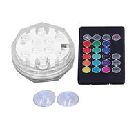 Haofy Spot sous-Marin RVB avec Télécommande, 15 Modes de Couleur, Angle de Faisceau de 120°, Puces LED 5050 pour Aquarium, étang, Petit Réservoir, Installation Facile, Affichage Nocturne,