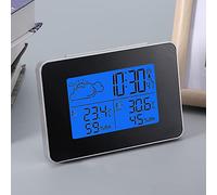Haofy Station météo, écran LCD sans Fil Prévisions météo Réveil numérique Thermomètre intérieur extérieur Hygromètre avec écran LCD rétro-éclairé et capteur Externe