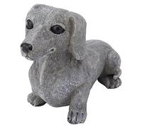 Haofy Statues Réalistes du Jardin de Chiens Bricolage Statues de Chien Empêchent Un Harzhäuser pour la Pelouse de la Cour (Teckel)