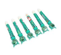 Haofy Stylos à Bille sur le Thème de Noël, 10 Couleurs à Paillettes Rétractables avec Recharges d'encre Remplaçables pour Salle de Classe, Bureau, Cadeaux de Fête (Motif garçon)