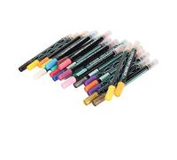 Haofy Stylos Marqueurs de Peinture Acrylique à Double Pointe Lisse pour Peindre sur Papier, Roche, Bois, Tissu, 12 Pièces (24 couleurs)