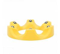 Haofy Support de Bowling Universel avec Rouleau à Roulement, Support de Bowling Rotatif à 360 Degrés pour Le Nettoyage des Balles, Polissage, Base Antidérapante, Portable pour Balles en (Yellow)