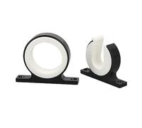 Haofy Support de Canne à Pêche Horizontal, Robuste, en Aluminium, monté sur Bateau, pour Les Amateurs de Pêche (Black)