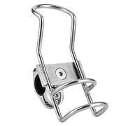 Haofy Support de Canne à Pêche pour Bateau en Acier Inoxydable, Pince Réglable à 360 Degrés, Support de Poteau Durable Antirouille pour Bateau Kayak en Acier 316 de qualité Marine (32mm)
