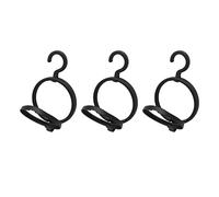 Haofy Support de Perruque Peu Encombrant, Pliable et Léger pour les Voyages à Domicile - Lot de 3 Organisateurs de Perruques Portables Noirs pour un Usage Quotidien, la Vie en Camping-car, les