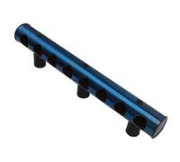 Haofy Support de Stockage de Vin Rouge Robuste à 8 Trous, Support Mural pour Bouteilles de Vin en Acier Inoxydable, Facile à Installer pour Les à Domicile, 4,1x16,9x2,0 Pouces (Blue)