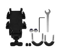 Haofy Support de Téléphone de Moto Antichoc, Angle de Rotation de 360 ° Réglable pour Vélo Scooter, Support Universel en Alliage D'aluminium