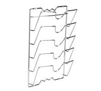Haofy Support mural de couvercle de casserole, support de rangement suspendu de cuisine pour 5 couvercles, pour armoire de cuisine ou garde-manger