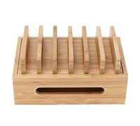 Haofy Support Tablette Bambou 19x12x9 cm, Anti-Rayures | Libère l’espace sur votre plan de travail, multi-usage pour recettes, streaming ou appels , léger 195g, stable et doux