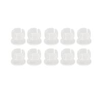 Haofy Supports LED de 5mm, Clips à Boucle Plate Durables, Ensemble de 200 Pièces pour Voyants LED, éclairage Intérieur et Extérieur, Matière Plastique (WHITE)