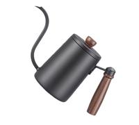 Haofy Swan Necy Coffee Kettle en Acier Inoxydable sur la Poignée en Bois Spéciale Kessel 350 Ml (BLACK)