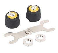 Haofy Système de Surveillance de la Température de la Pression des Pneus Bluetooth TPMS pour Moto pour iOS/, Détection en Temps Réel, étanche avec 2 Capteurs, adapté à Les Pilotes