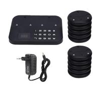 Haofy Système de Téléavertisseur de Restaurant, Système D'appel sans Fil étanche avec Buzzer et Flash pour Camions de Restauration, Aires de Restauration, Cafés, Banques, Hôtels, (Prise UE)