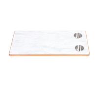 Haofy Tableau de Bateau Top Marine Table Top Table Yacht Top 30.91X15.16in Tableau de Table en Bois Solide RV avec 2 Supports de Tasse en Acier Inoxydable pour RV Yacht Marine