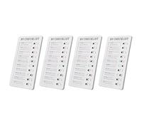 Haofy Tableau de Liste de Contrôle des Tâches 4 Pièces avec Pages Rechargeables Détachables, Tableaux de Planification Portables pour Petits Appartements, Vie en Camping-car, Utilisation de Routine