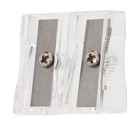 Haofy Taille-crayon Manuel à Double Trou en Acier au Carbone, 100 Pièces, pour Artistes étudiants, Compact, Portable, Facile à Nettoyer, Utilisation à l'école et au Bureau, Aiguise les Crayons Géants