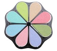 Haofy Tampon Encreur Petal 8 Couleurs, Tampon Encreur Manuel à Base D'eau pour Papier Ordinaire, Encre de Haute qualité Résistante à la Lumière, Design Convexe pour une Coloration Détaillée, pour (#1)