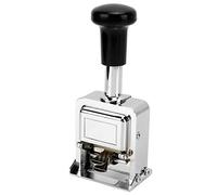 Haofy Tampon Numérique à 6 Chiffres, Alliage de Zinc, Machine à Encrer Automatique, Efficace pour la comptabilité et les Opérations Bancaires, Outil de Numérotation Portable pour le Bureau