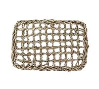 Haofy Tapis d'activité pour Lapin, Jouet à Mâcher en Jonc de Mer tissé pour Petits Animaux de Compagnie avec Espace de Jeu DIY, pour Chinchillas, Hamsters, Cochons d'Inde