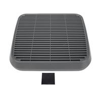 Haofy Tapis de Bac à Litière pour Chat, Tapis de Piégeage Double Couche avec Marche en Plastique Durable Anti-Bord pour Un Nettoyage Efficace, Confinement de la Litière pour Toutes Les (Grey)