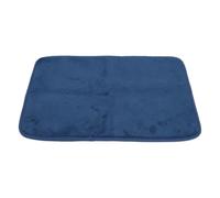 Haofy Tapis de Bain en Mousse à Mémoire de Forme Bleu Marine, Antidérapant, Ultra Doux, en Polaire, Tapis de Douche Absorbant avec Support en PVC à Séchage Rapide pour évier de Baignoire