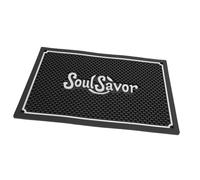 Haofy Tapis de Bar à café en Silicone, Grand Protecteur de Comptoir Antidérapant 45x30 Cm avec Tapis de Séchage de Vaisselle Amovible pour Accessoires de Machine de Cuisine