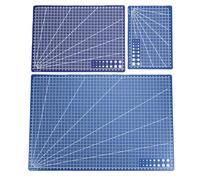 Haofy Tapis de Découpe Antidérapant en PVC, 3 Pièces, A3 A4 A5, pour Artisanat, Tissu à Coudre, Scrapbooking, Panneau de Protection Bleu