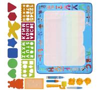 Haofy Tapis de Dessin à l'eau Magic, Tissu Non tissé, Tapis de Gribouillage éducatif pour Enfants de 3 Ans et Plus, Apprentissage Interactif avec Chiffres et Lettres, Conception Portable (Boîte de