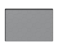 Haofy Tapis de Litière en Silicone pour Chat, Tapis de Piégeage avec Bords Surélevés et Conception Anti-déversement, Antidérapant, Doux pour Animal de Compagnie, pour Boîte à Chat et (Gray)