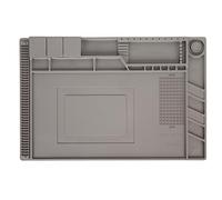 Haofy Tapis de Réparation électronique, 17,72 X 11,81 Pouces, Magnétique, Résistant à la Chaleur, Antistatique, Pratique, Antidérapant, pour la Réparation de Téléphones et d'ordinateurs