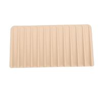 Haofy Tapis de Séchage de Vaisselle en Silicone Auto-drainant, Tapis de Drainage pour Comptoir de Cuisine, Conception Compacte 154x79 Pouces, adapté aux Petites Cuisines, Comptoirs de (Beige)