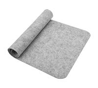 Haofy Tapis de Souris de Bureau en Polyester à Isolation Thermique, Tapis de Bureau D'ordinateur 68x33cm pour Les Utilisateurs de PC (Gris Clair)