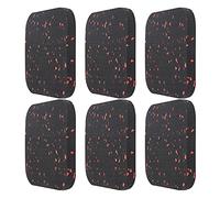 Haofy Tapis de Tapis Roulant en Caoutchouc Doux Antidérapant Résistant aux Chocs Tampon D'isolation Phonique, 6 Pièces de Roulant Imperméable Résistant à l'usure pour Sol de Salle de Sport, 10x10x1