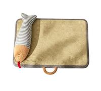 Haofy Tapis Rafraîchissant d'été pour Chat avec Oreiller, Lit Rafraîchissant Confortable et Respirant pour Animaux de Compagnie, Amovible et Lavable pour Chatons, Chats (50x40x3cm (dans Les 4kg))