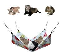 Haofy Tapis Rafraîchissant pour Hamac pour Petits Animaux, Tapis en Rotin Respirant pour la Prévention de la Chaleur et Le Refroidissement en été pour Cage à Hamster, Cochon d'Inde, Lapin, (pastèque)