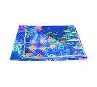 Haofy Tapisserie d'arbre Réactive aux UV 72 X 108 Pouces en Tissu Polyester brossé - Art Mural Fluorescent à Lumière Noire pour Chambre à Coucher, Décoration de Fête Qui Brille Sous les UV