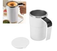 Haofy Tasse à Agitation Automatique 13 Oz Rechargeable avec Affichage de la Température, Mélanger Mains Libres pour le Bureau du café et thé, Voyage Magnétique