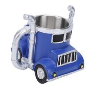Haofy Tasse à café de Voiture Vintage 12 Oz en Acier Inoxydable Durable Rétro Design Automatique - Tasse à café en Acier Inoxydable avec Poignée Confortable pour Bureau, Garage, Atelier, Cadeau de