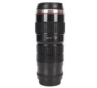 Haofy Tasse de café de Caméra en Acier Inoxydable Tasse de Voyage Portable pour les Amateurs de Photographie Photo Amusante pour la Maison de Bureau (BLACK)