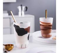 Haofy Tasse Fantaisie Patte de Chat, Design imprimé givré, Tasse Chat Mignon 300ml pour Enfants, Adaptée au café et au Lait (A)