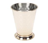 Haofy Tasse Julep Julep en Acier Inoxydable 400 Ml de Verre à Boire en Métal avec des Tasses de Bar Premium sans Glissement en Douceur pour les Cocktails de Juleps à Menthe (YELLOW)