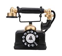 Haofy Téléphone Antique Rotatif Filaire - Accessoire Rétro Fixe pour Décor de Bureau à Domicile, Café, Bar - Figurine et Ornement Ancienne Mode