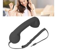 Haofy Téléphone Mobile sans Fil de Téléphonie Rétro avec Son Clair, Plug in Design for Home Office Travel Use, ABS Material Radiation Reduction Force (Black)