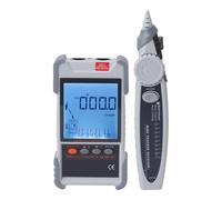 Haofy Testeur de Câble Réseau Portée 600 M TDR avec écran LCD RJ45 RJ11 pour Téléphone LAN - Fonction Multimètre 2 en 1 Détection de Défaut sans POE pour les Professionnels de l'informatique (GREY)