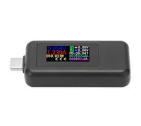 Haofy Testeur de Puissance USB C, Voltmètre, Ampèremètre, écran Couleur DC4-30V, pour Smartphone, Ordinateur, Batterie Externe Portable