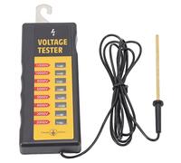 Haofy Testeur de Tension de Clôture électrique 2000-12000 V avec 8 Néons, Détecteur de Défauts Portable étanche pour Fermes, Ranchs, Clôtures de Bétail