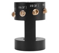 Haofy Tête d'affûteuse TIG en Tungstène, Outil de Meuleuse Multi-angle en Alliage d'aluminium avec 5 Meules, 4 Angles Prédéfinis, compatibilité Universelle des électrodes 0,04-1/8 Pouces