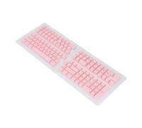 Haofy Thai Translucent 132 Touches Keycaps ABS Set pour Les Claviers Mécaniques, Remplacement du Clavier Ergonomique Durable pour la Configuration du Jeu (Pink)