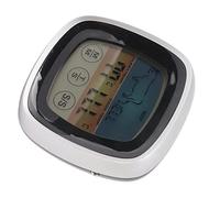 Haofy Thermomètre Alimentaire Numérique avec Réglages de Température Programmables et Minuterie 24 Heures, Thermomètre de Cuisson pour Cuisine, Barbecue, Camping-car, Petits Appartements (Noir avec